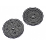 ENGRENAGEM COROA SPUR GEAR PLASTIC 53T 2 PEÇAS DHK WOLF RAZ-R E CAGE-R 8131-204 8131204 